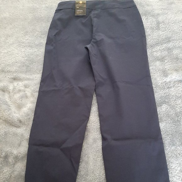 Petite Navy Ankle Pant - Picture 2 of 3